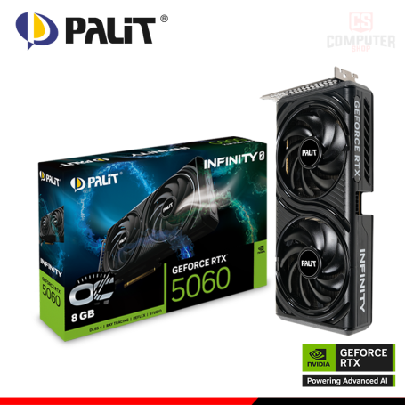 PALIT GEFORCE RTX 5060 8GB GDDR7 128BITS INFINITY 2 OC (PN:NE75060V19P1-GB2063L)