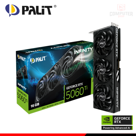 PALIT GEFORCE RTX 5060Ti 16GB GDDR7 128BITS INFINITY 3 (PN:ne7506t019t1)