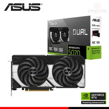 ASUS GEFORCE RTX 5070 12GB GDDR7 192BITS DUAL OC (PN:90YV0M17-M0AA00)