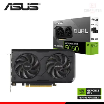 ASUS GEFORCE RTX 5050 8GB GDDR6 128BITS DUAL OC (PN:90VY0N72-M0AA00)
