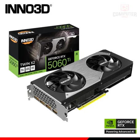 INNO3D GEFORCE RTX 5060Ti 8GB GDDR7 128BITS TWIN X2 (PN:N506T2-08D7-193075N)