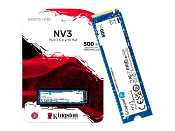 KINGSTON UNIDAD DE ALMACENAMIENTO SSD M.2 PCIE KINGSTON 500GB NVME NV3, 2280 (SNV3S/500G)