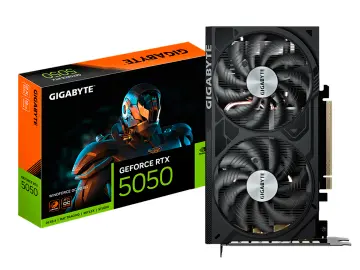 GIGABYTE GEFORCE RTX 5050 8GB WINDFORCE OC V2 GDDR6 (N5050WF2OCV2-8GD) NVIDIA 128 BITS, 2 VENTILADORES